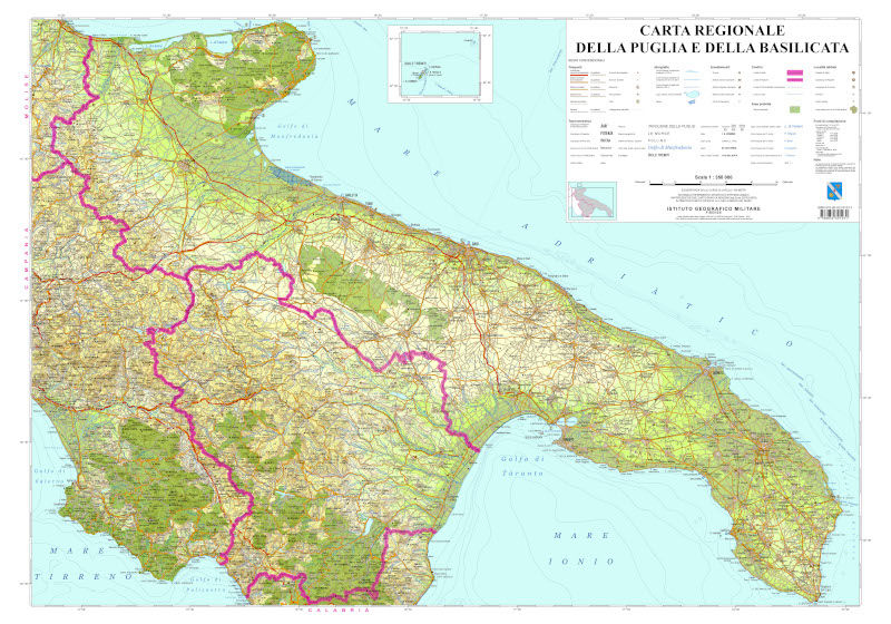 Carta regionale della Puglia e della Basilicata 