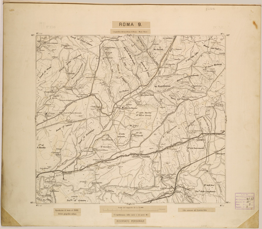 (N:27829) ROMA 9. (SE001632) Carte e stampe antiche: riproduzione a colori su carta (formato A1)