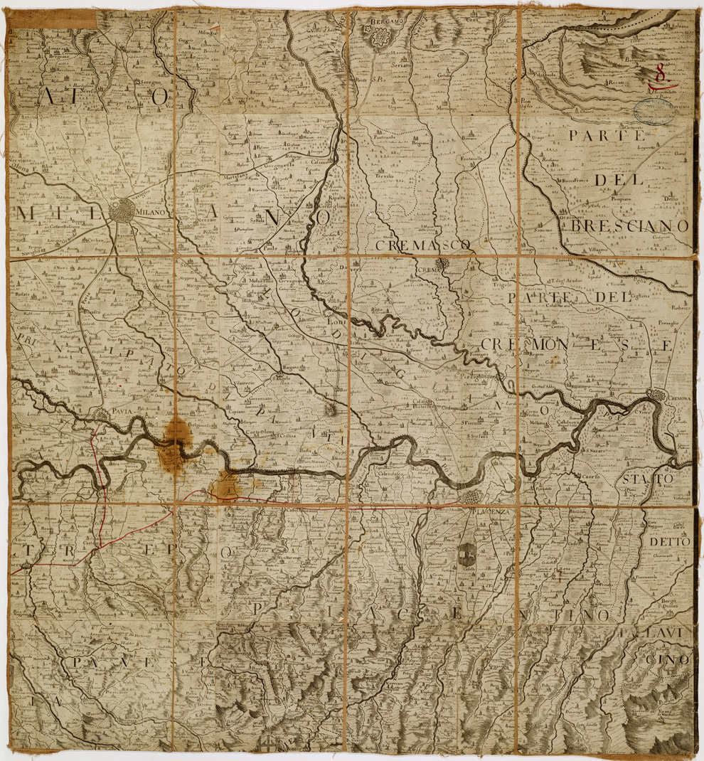(N:800) CARTA COROGRAFICA DEGLI STATI DI S. M. IL RE DI SARDEGNA DATA IN LUCE DALL'INGEGNERE BORGONIO NEL 1683 CORRETTA ED ACCRESCIUTA NELL'ANNO 1772 - Foglio 8 (B0004552) Carte e stampe antiche: riproduzione a colori su carta (formato A1)