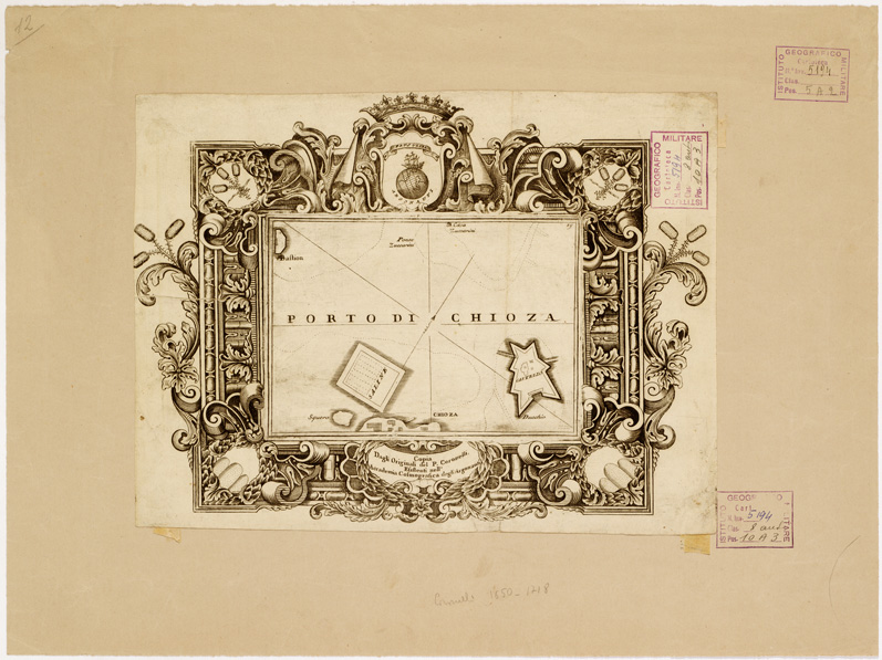 (N:14136) PORTO DI CHIOZA -(Chioggia) (B0006270) Carte e stampe antiche: riproduzione a colori su carta (formato A3)