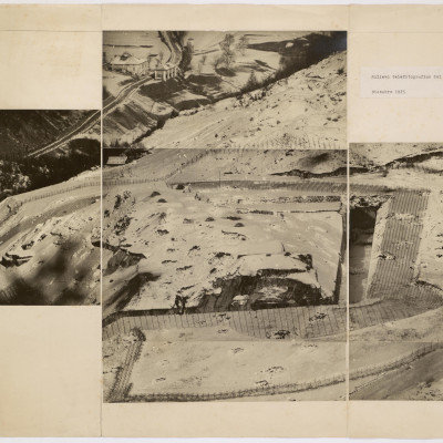 Rilievo telefotografico del Forte Por (da Cima Palone) - Dicembre 1915
